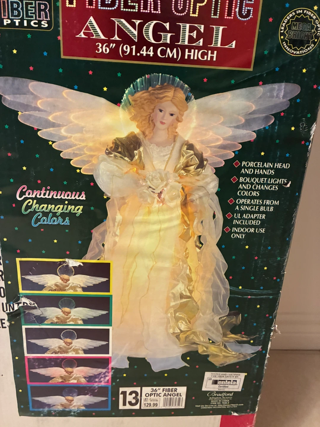 Fiber Optic Angel Tree Topper
