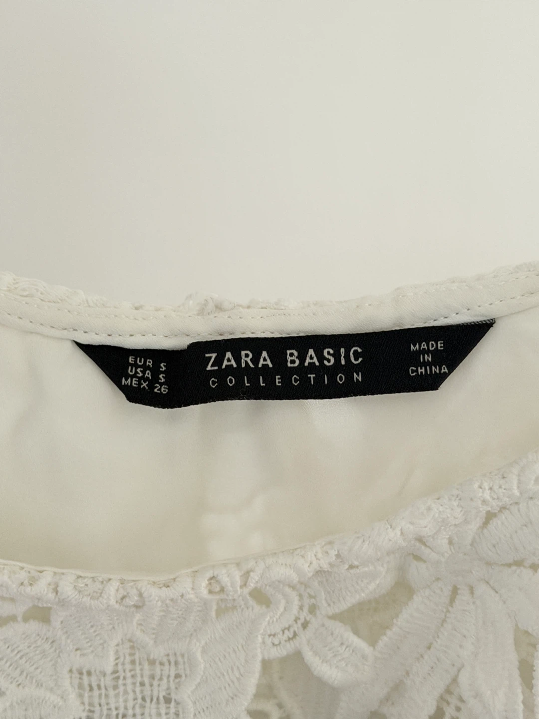Zara White Lace Top - photo 2