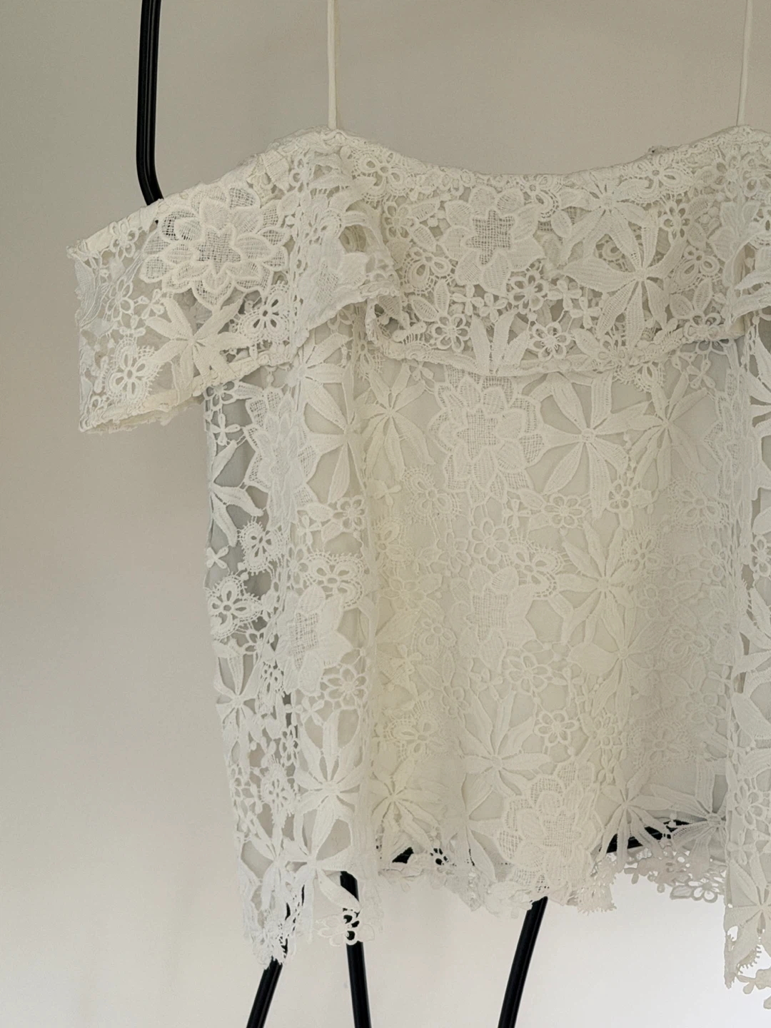 Zara White Lace Top - photo 3