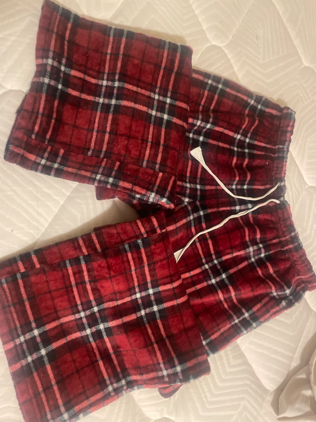Red Plaid Flannel Pajama Pants