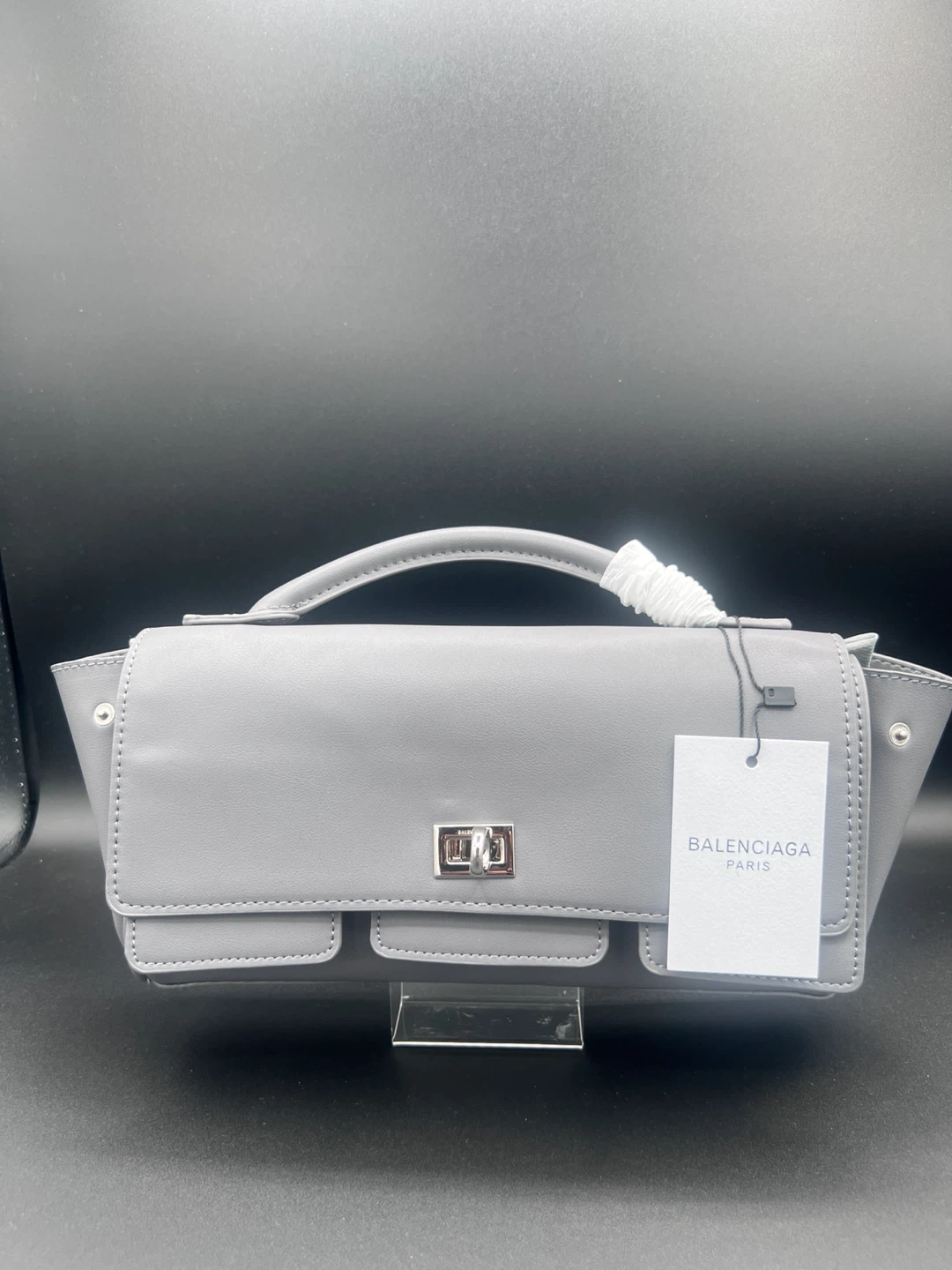Balenciaga Paris Grey Leather Shoulder Bag - photo 2