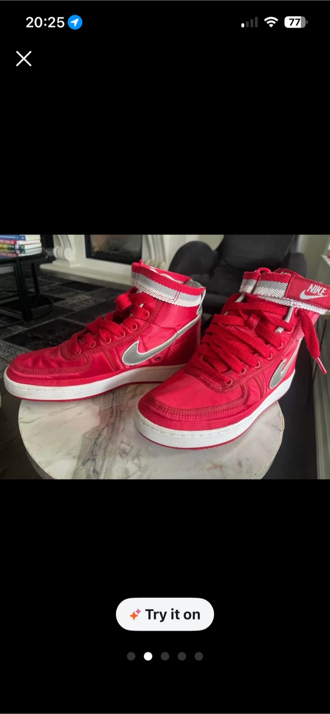 Nike Red High-Top Sneakers - photo 4