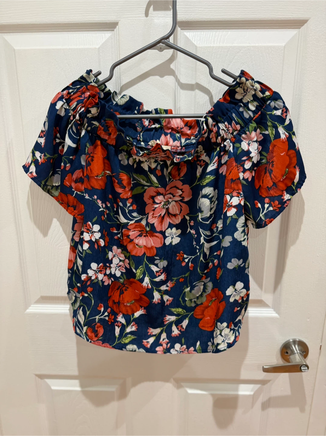 Floral Off-the-Shoulder Top - Size M