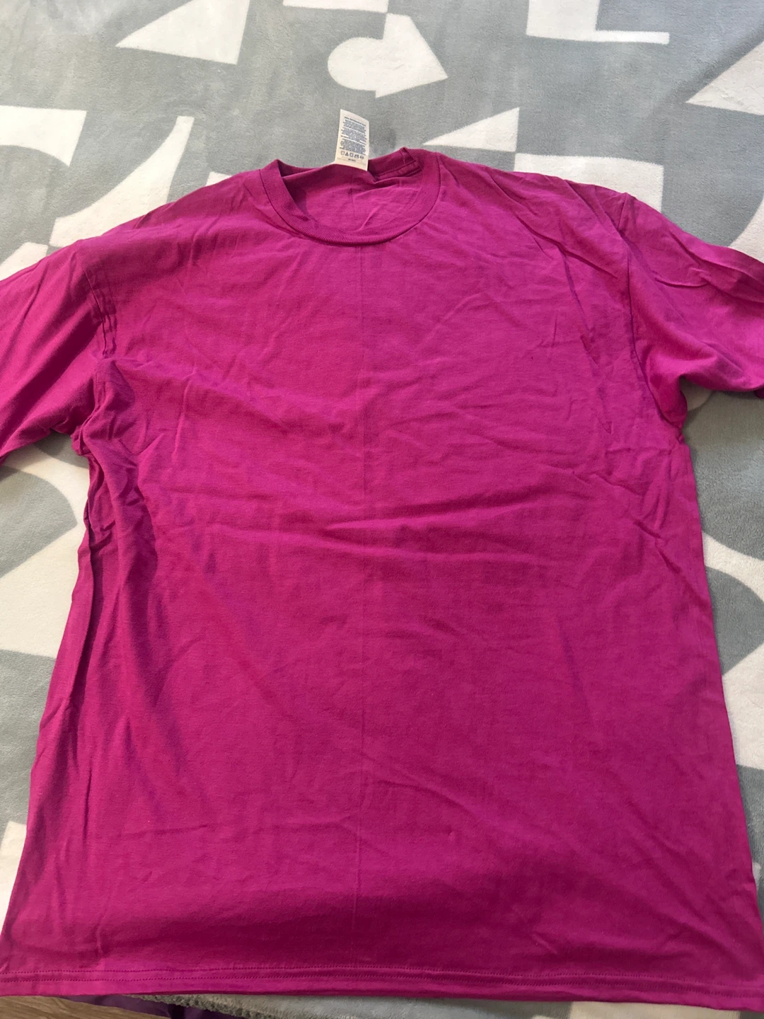 Delta Ringspun T-Shirt - Pink - Large