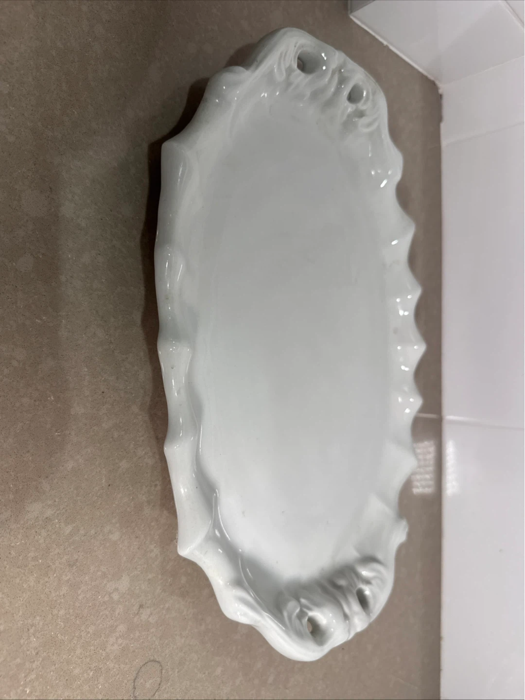 Red-Cuff China Serving Platter