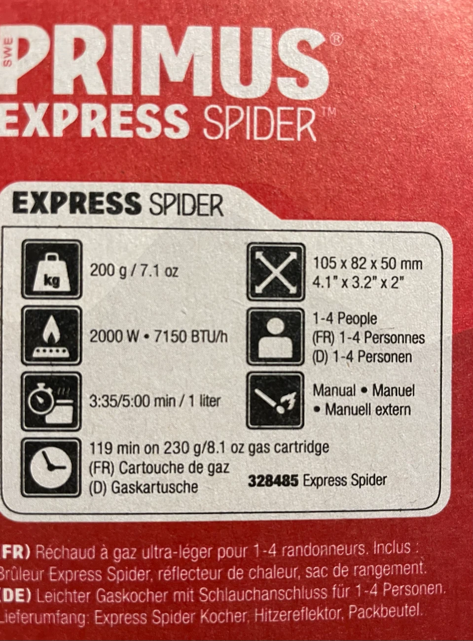 Primus Express Spider Backpacking Stove - photo 4