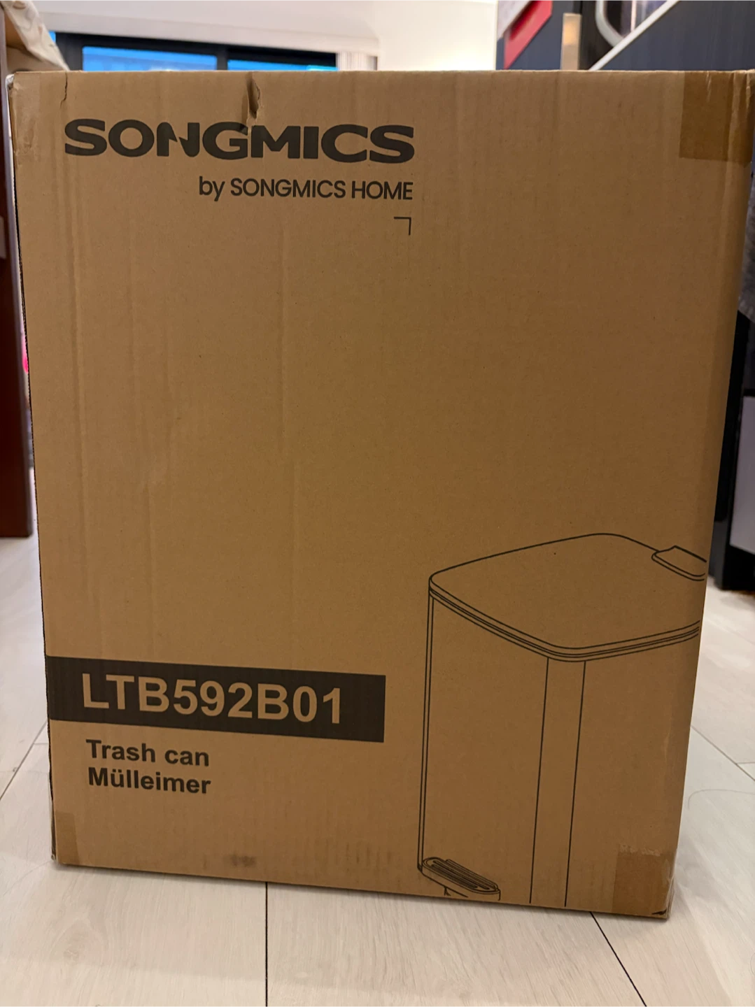 Brand New Trash Can 5.2-Gallon/ 20L - SONGMICS - photo 3