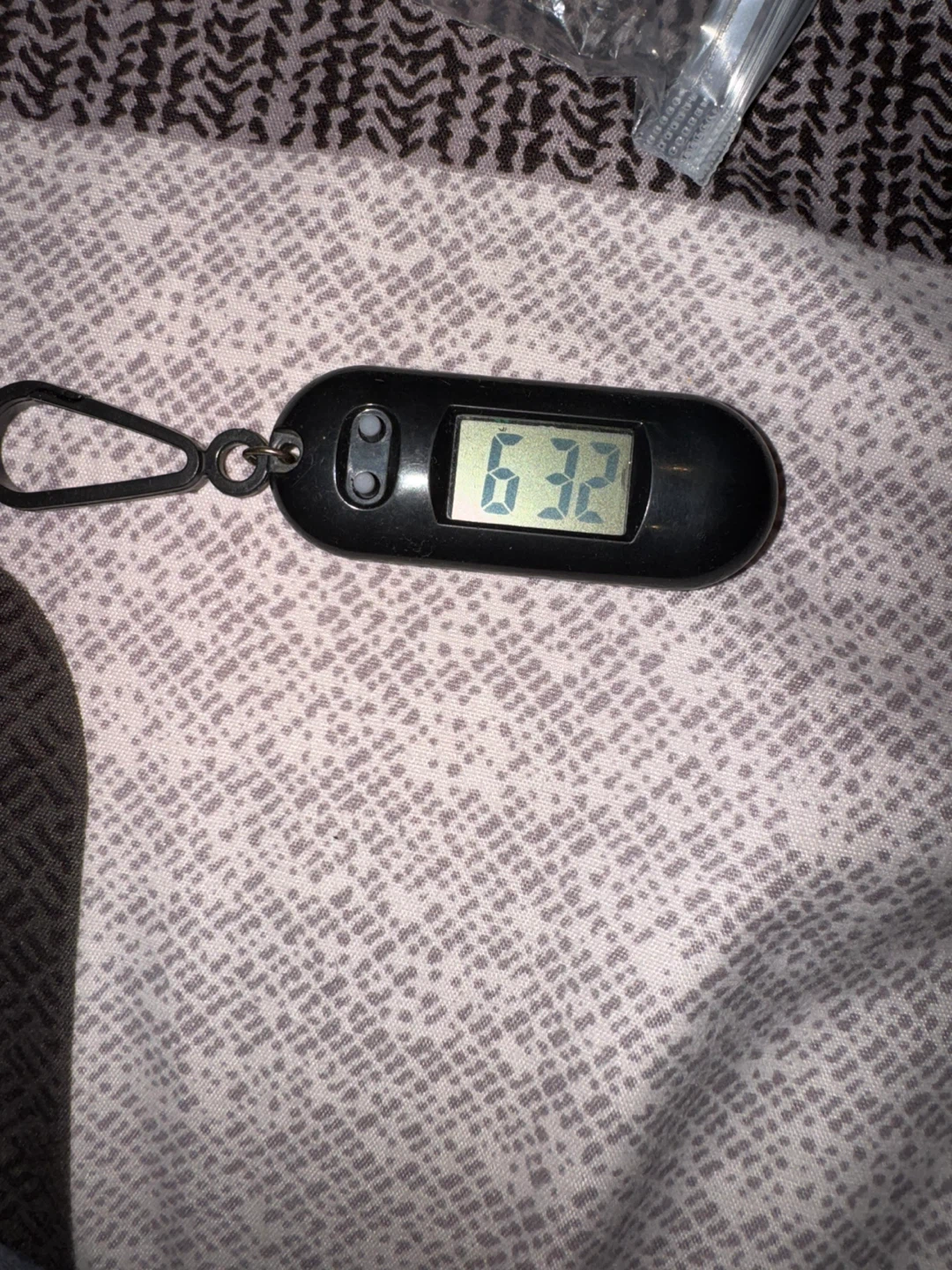Black Digital Mini Timer with Clip