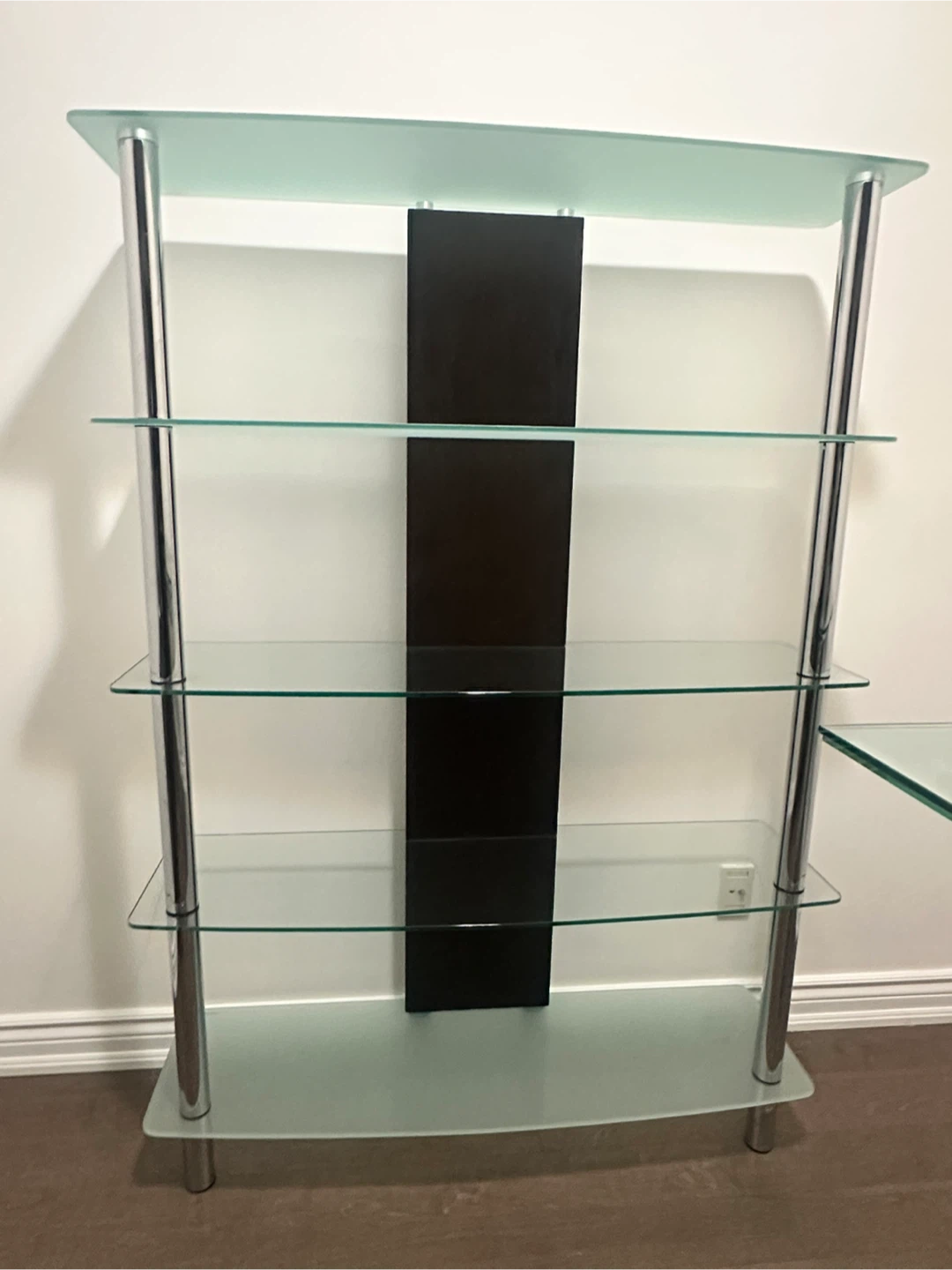 Modern Glass & Chrome Display/Shelving Unit – $200 OBO