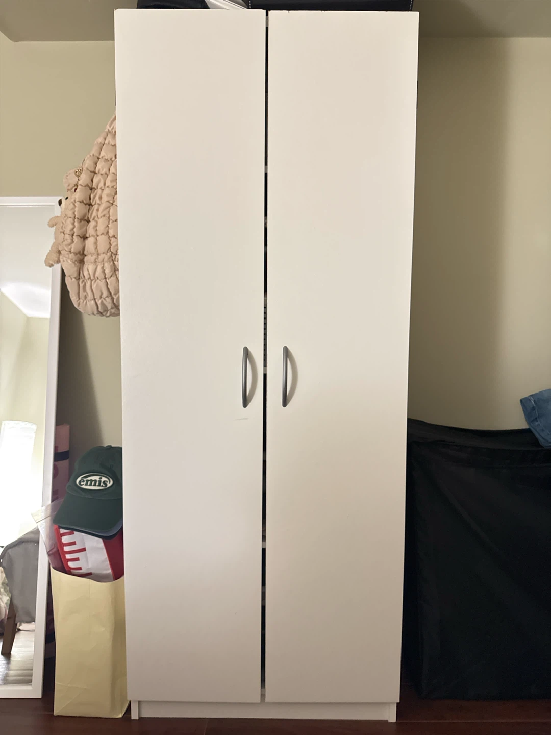 White Two-Door Storage Cabinet