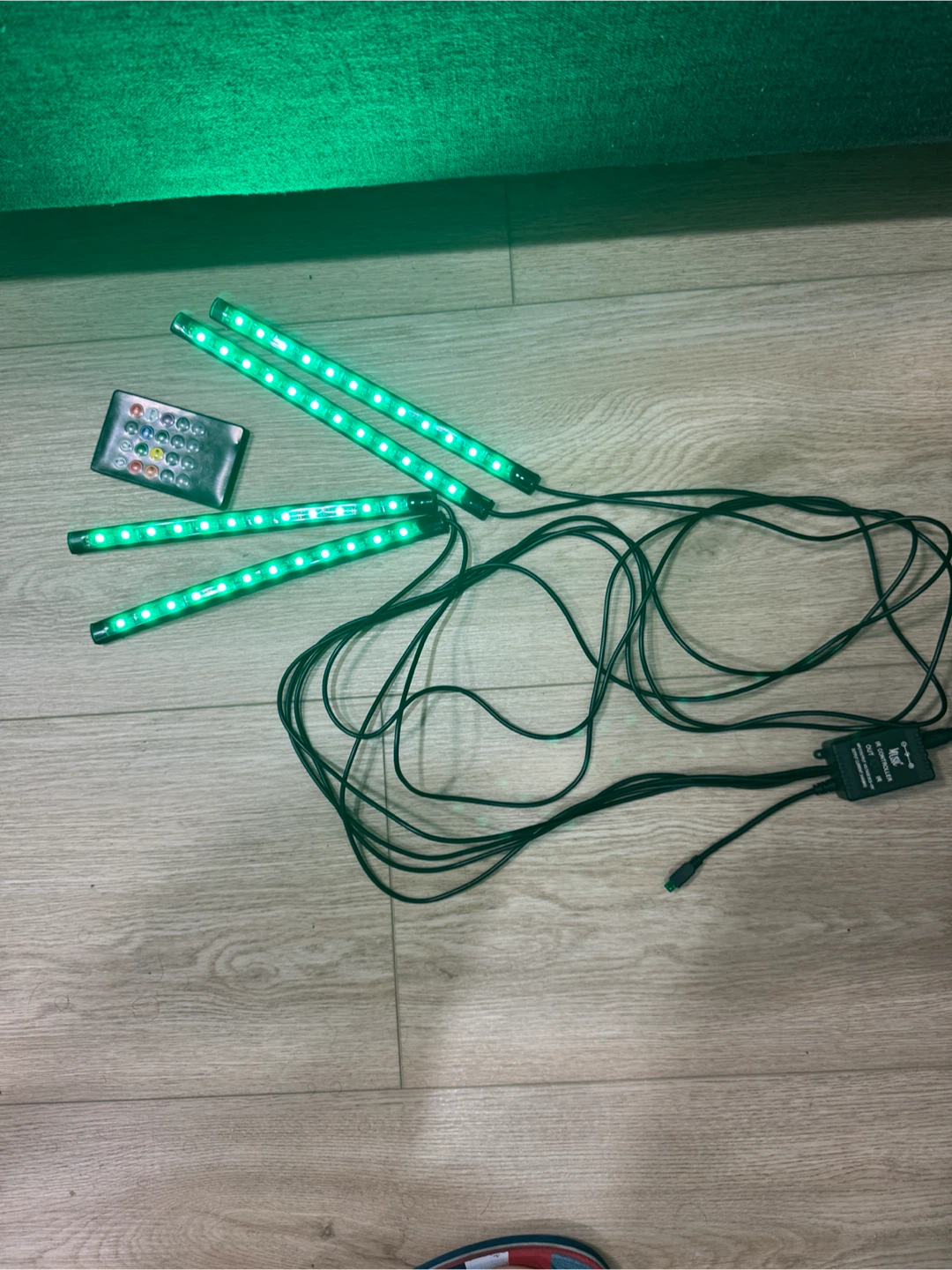 Car Interior LED Strip Lights with Remote - photo 2