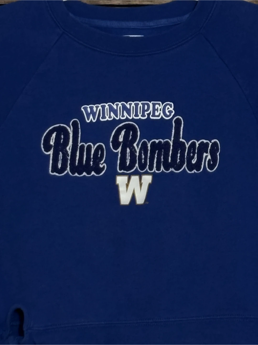 New Era Blue Bombers Kids Crewneck Sweatshirt - Size 7/8 - photo 2
