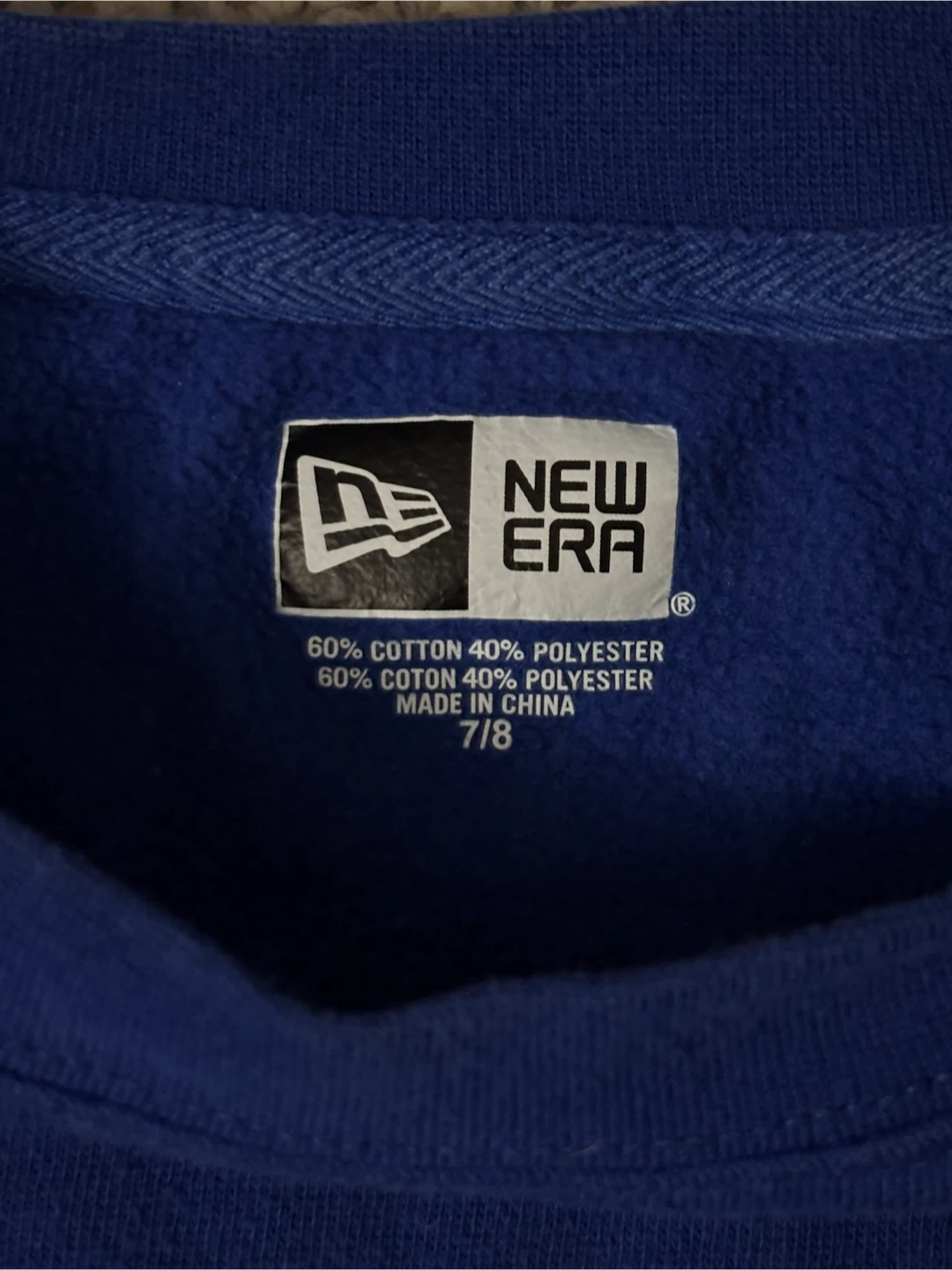 New Era Blue Bombers Kids Crewneck Sweatshirt - Size 7/8 - photo 3