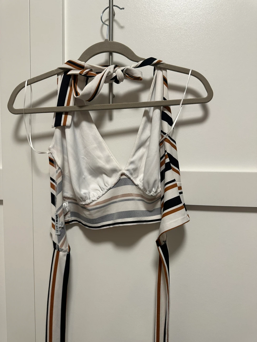 Shein striped halter crop top - photo 2