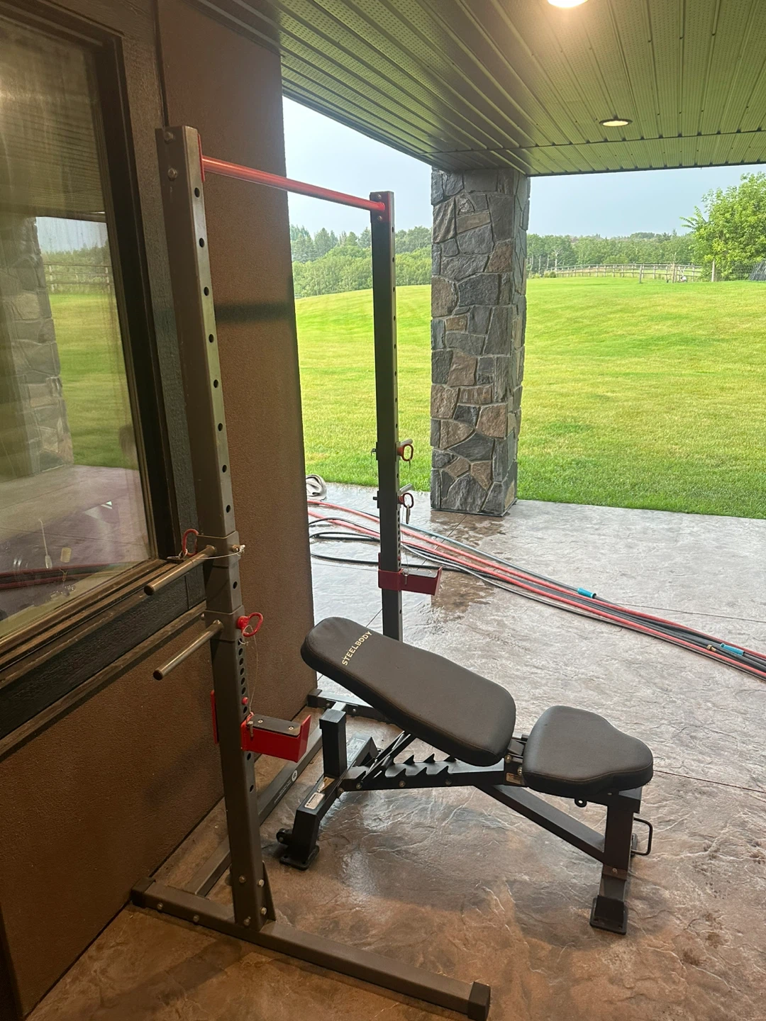 Tonic Performance Squat Rack + SteelBody Adjustable Bench