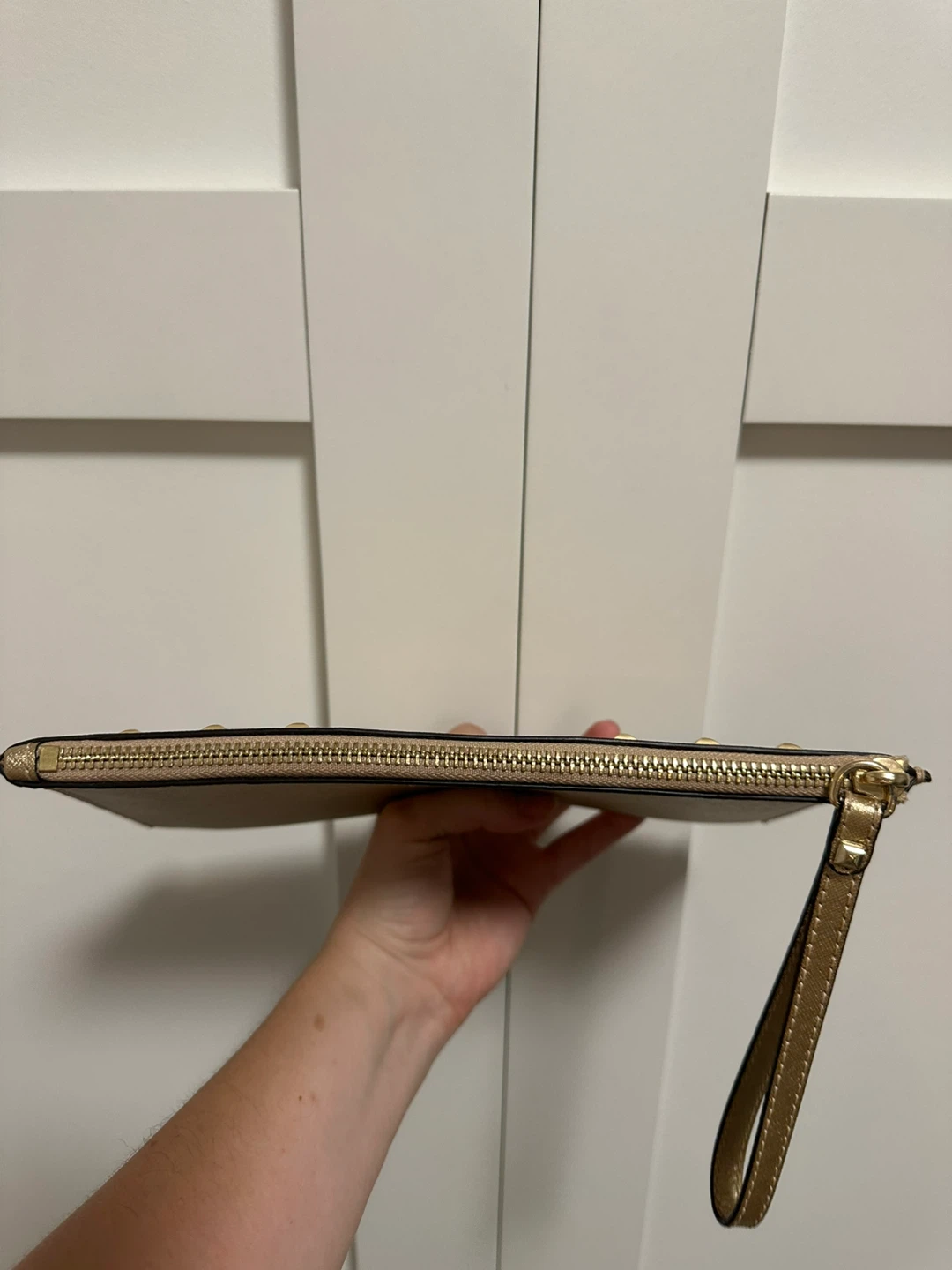 Michael Kors Gold Studded Wristlet Clutch - photo 3