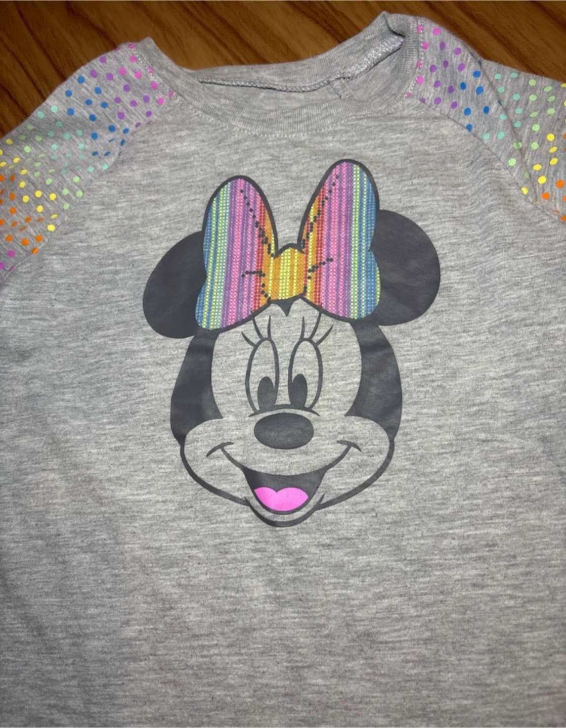 Disney Girl’s Minnie Mouse Long Sleeve Shirt szXS 4 - photo 2