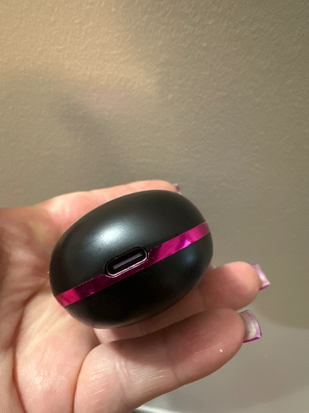 Black Hair Straightening Brush with Pink Accents - photo 3