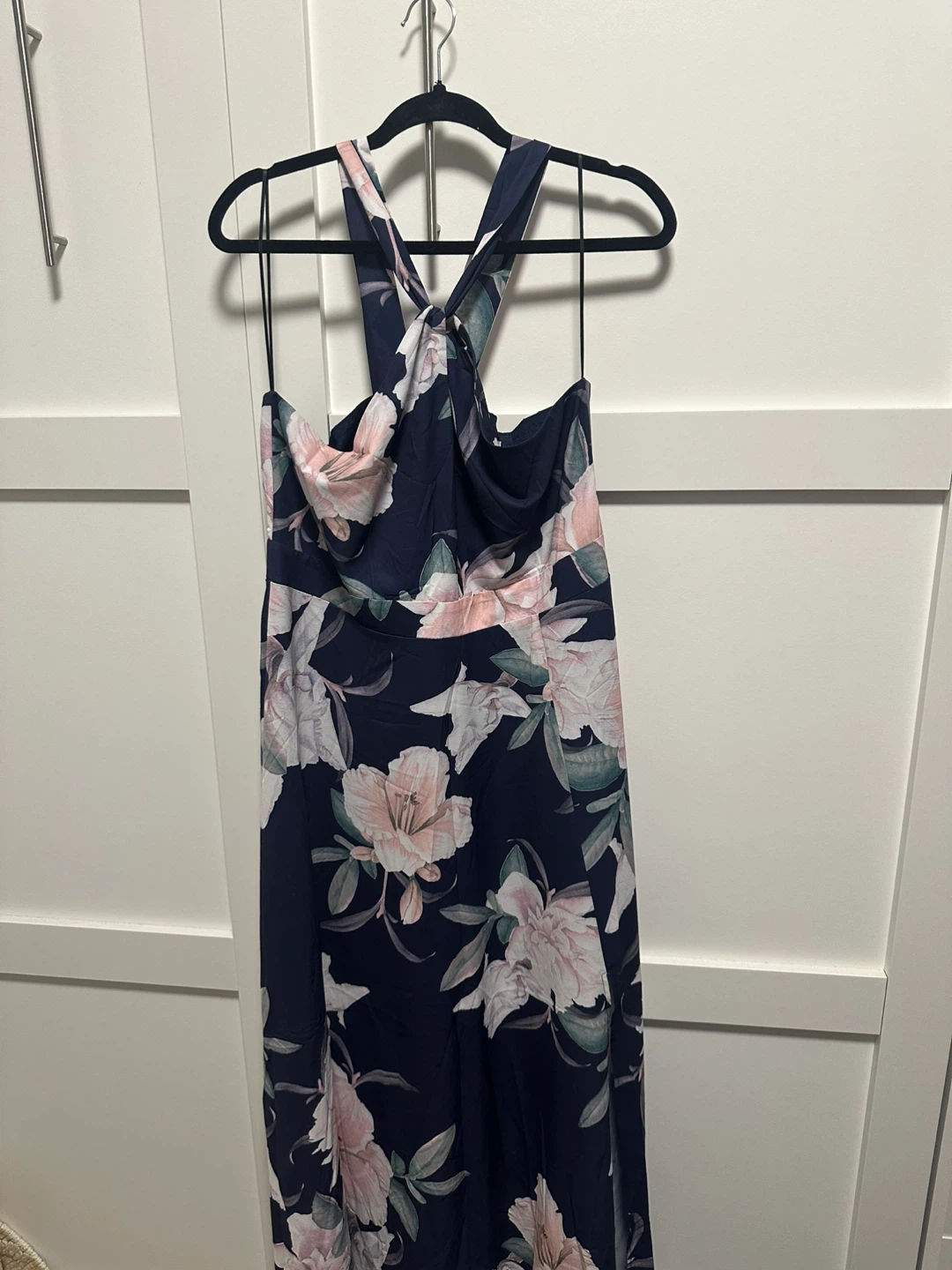 Navy Floral Maxi Dress