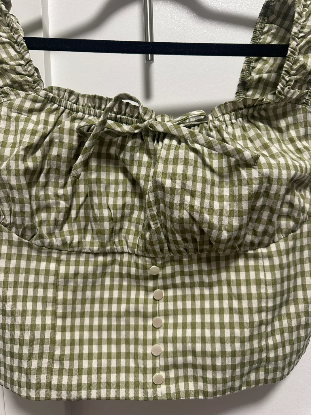 N3nteau Gingham Crop Top XL - photo 2