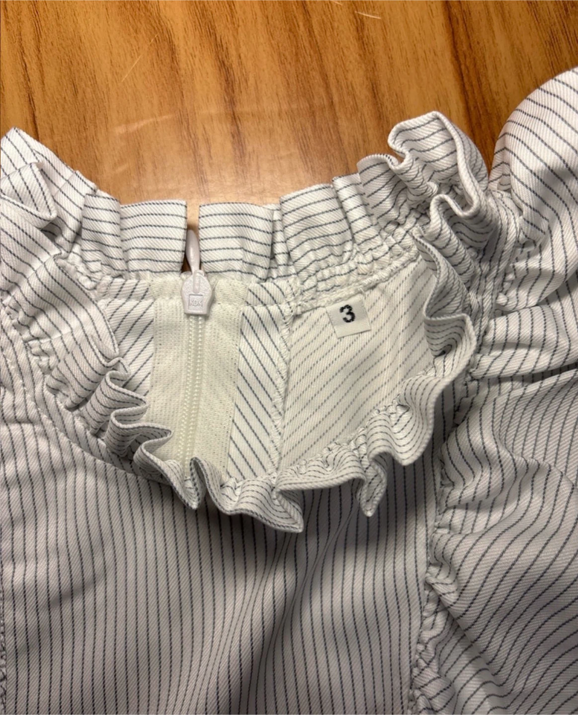 Girls Striped Ruffle Peplum Top Size 3 - photo 4