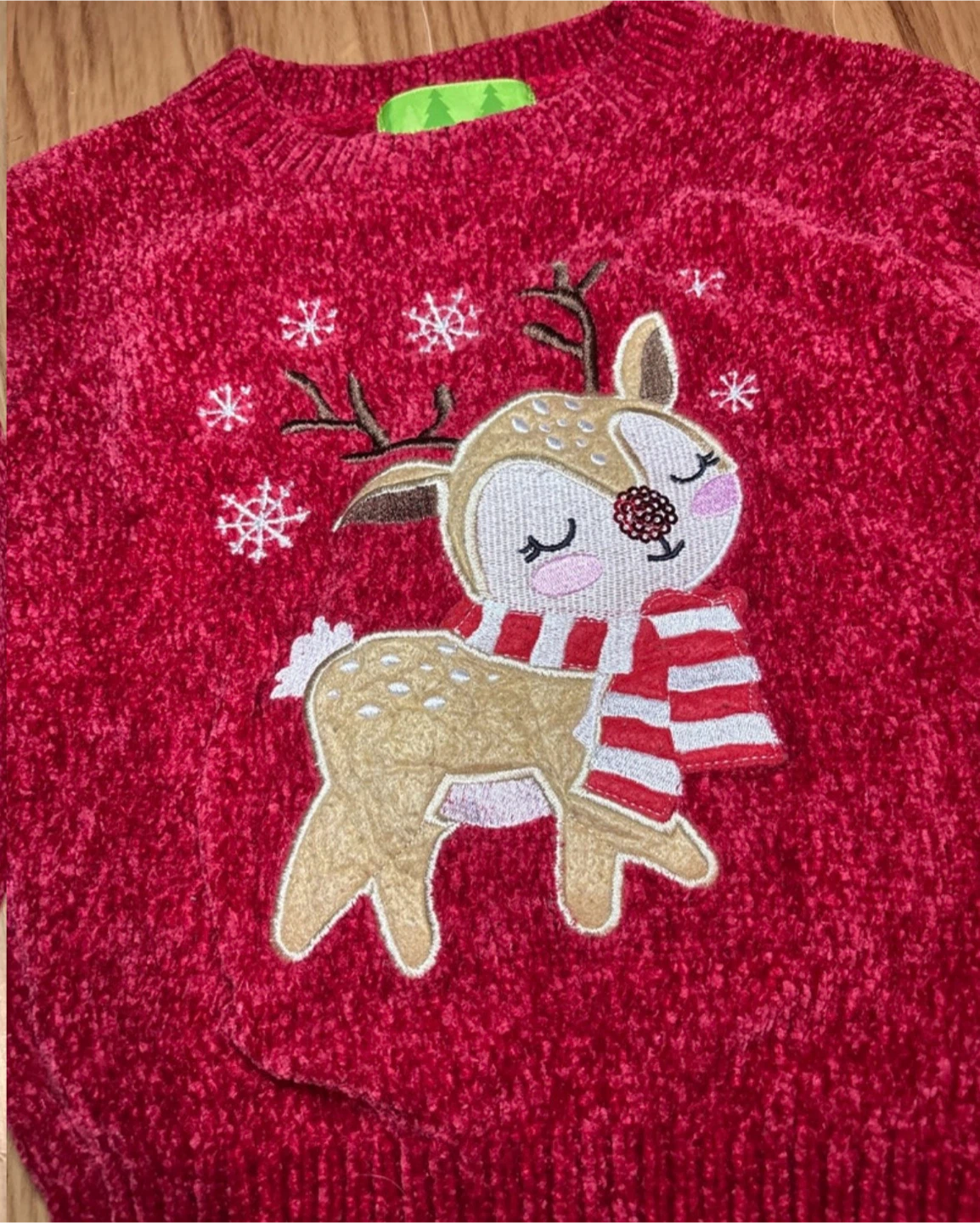 Joe Fresh Girl’s  Reindeer Holiday Sweater sz4 - photo 2