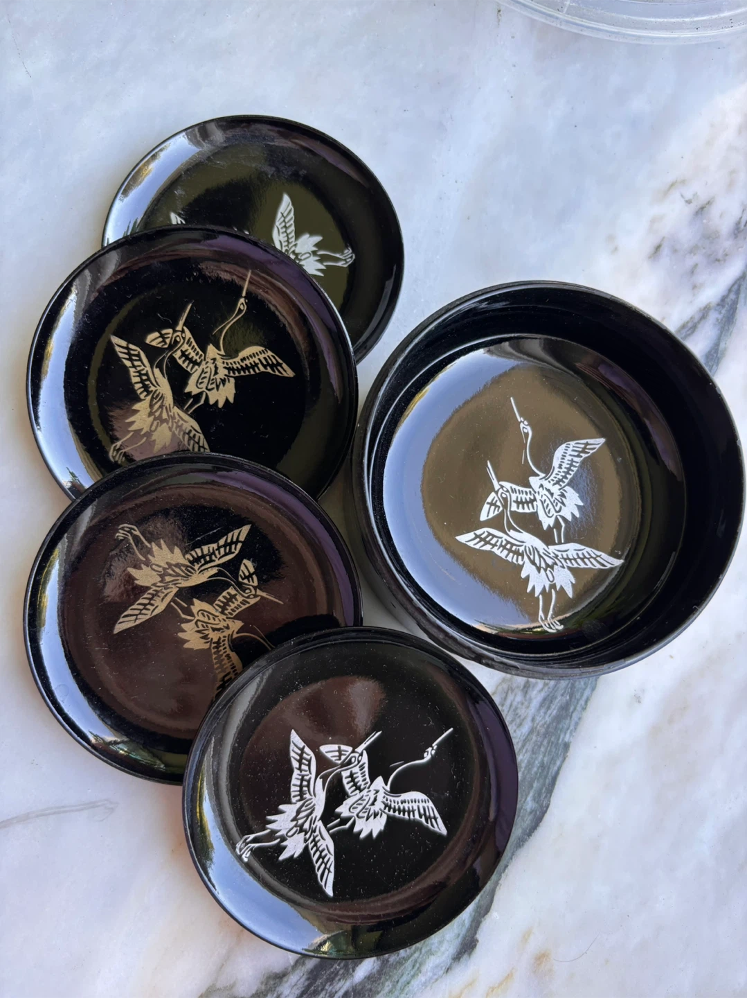 JAL Crane Coasters with Box