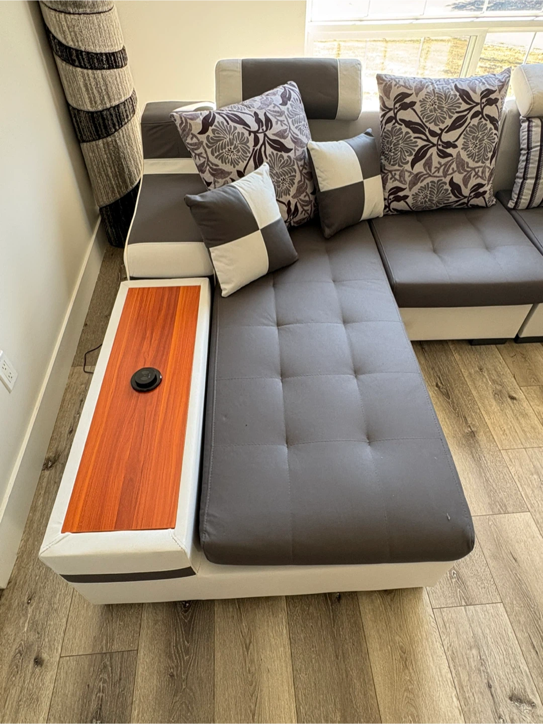 Large Sectional Sofa with Built-in Console - photo 2