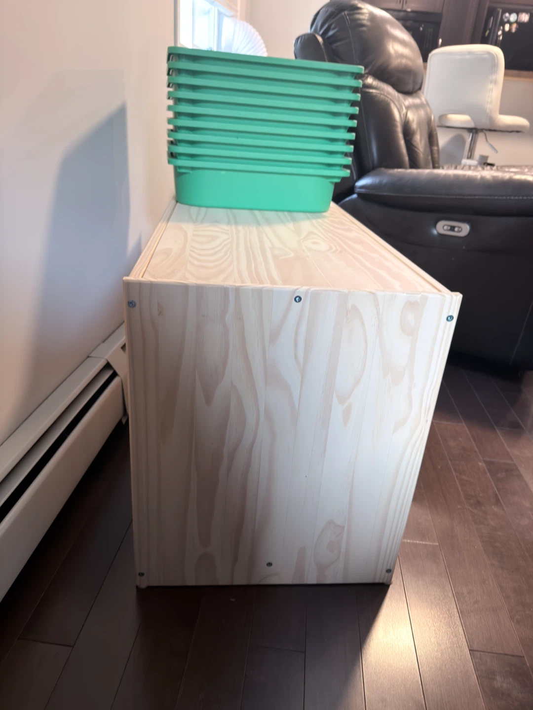IKEA TROFAST Storage Combination with 9 Green Boxes - photo 2