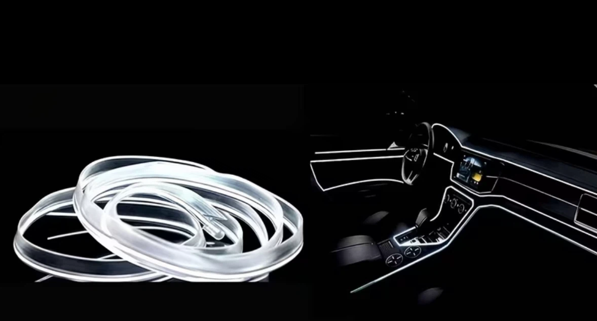 USB White Car Interior Ambient Light Strip – Like New - photo 2