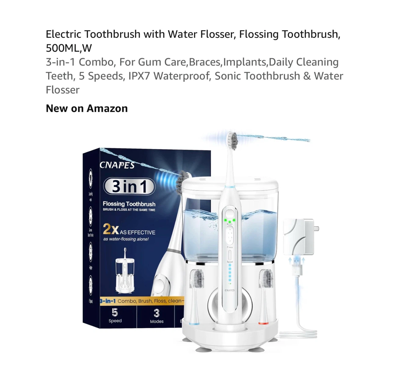 Brand new Electric Toothbrush with Water Flosser