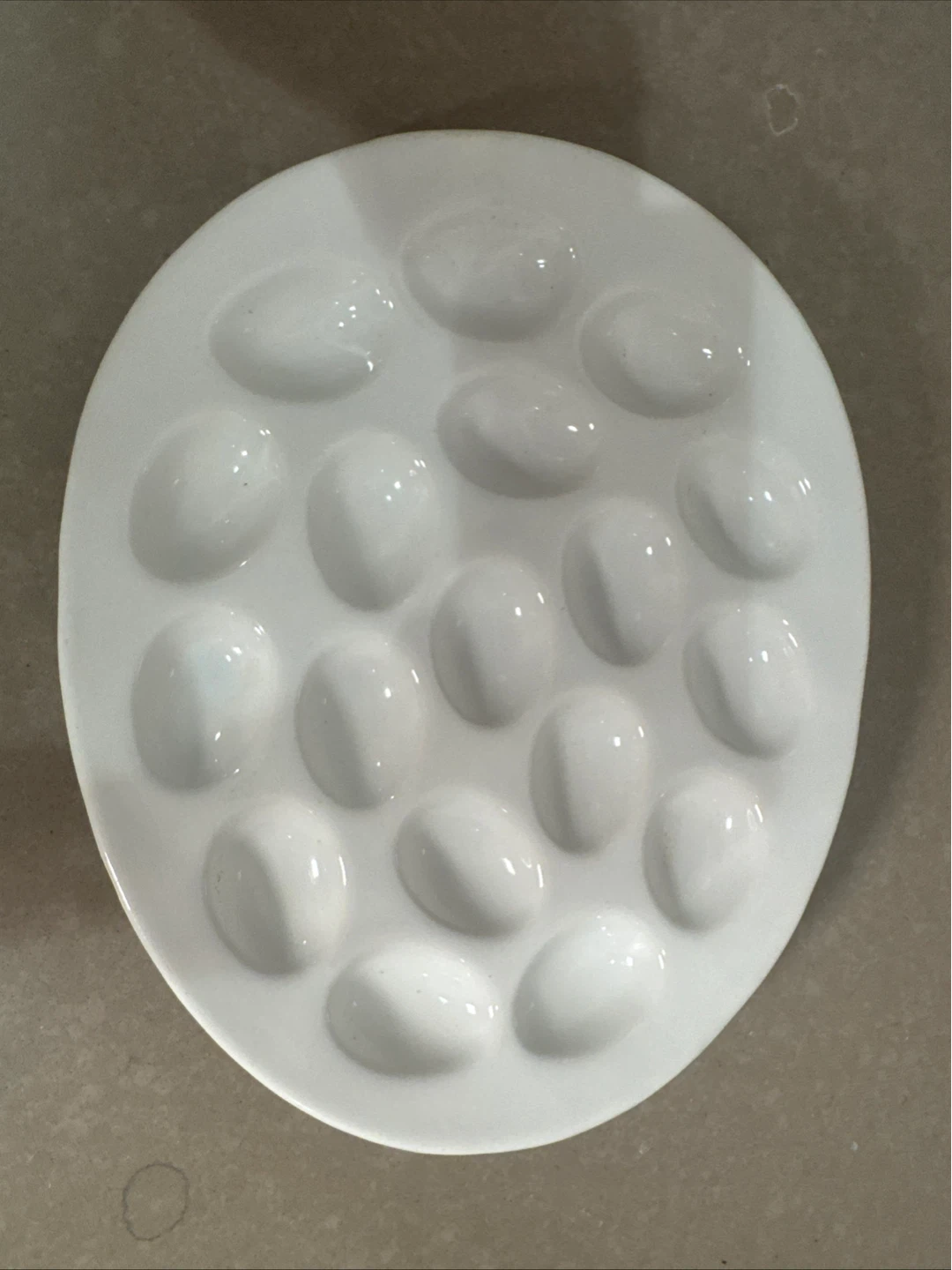 White Ceramic Escargot Plate - 12 Wells - photo 3