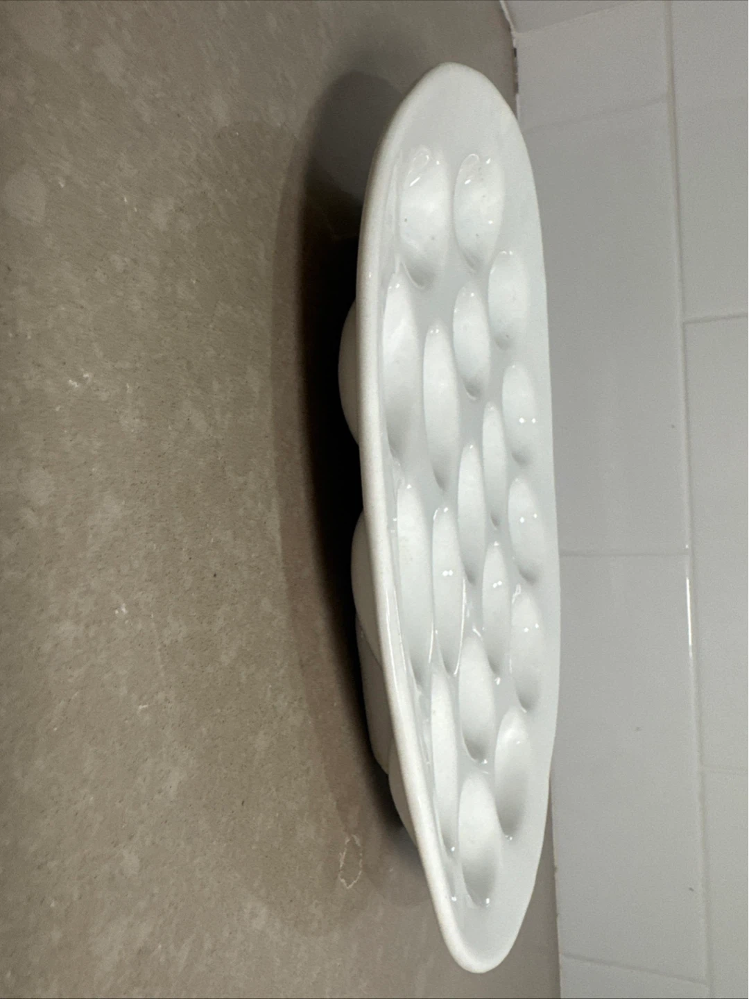 White Ceramic Escargot Plate - 12 Wells - photo 2
