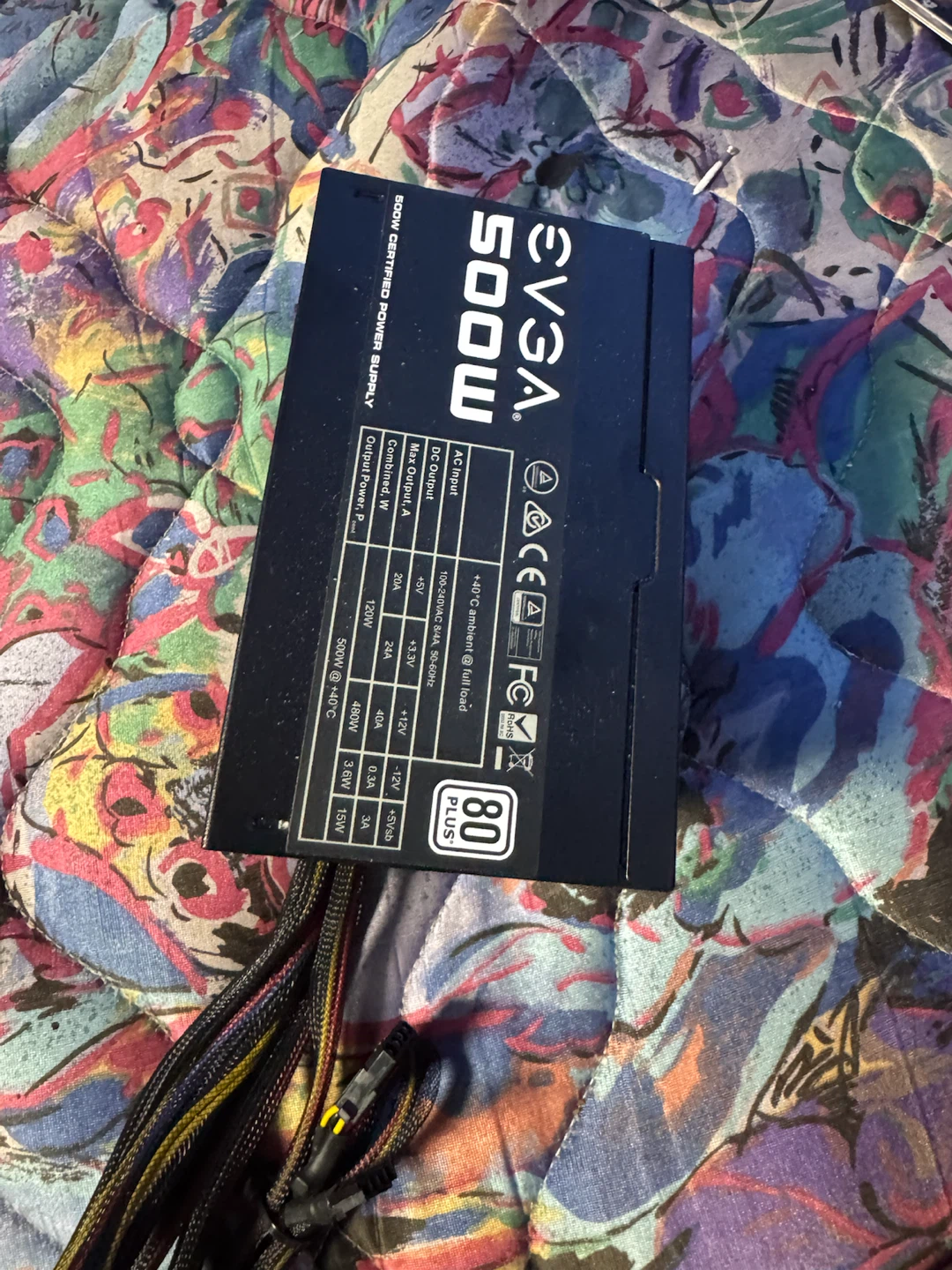 EVGA 500W 80 PLUS Certified Power Supply