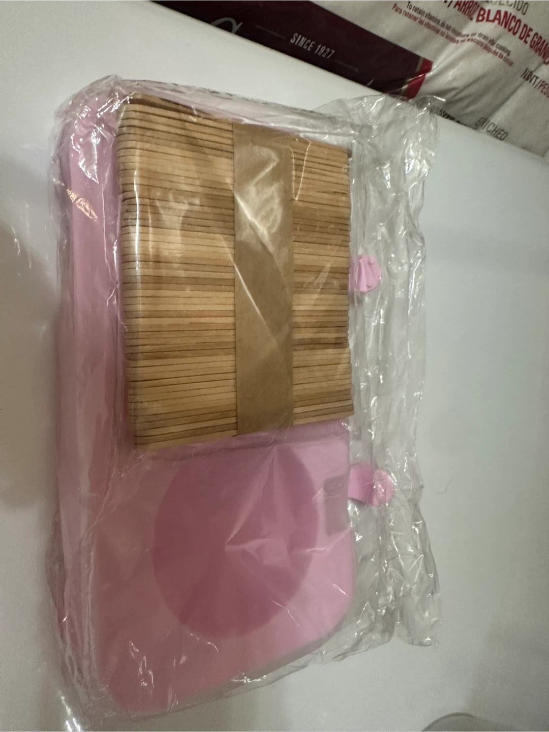 Pink Cotton Candy Machine with Wooden Sticks
