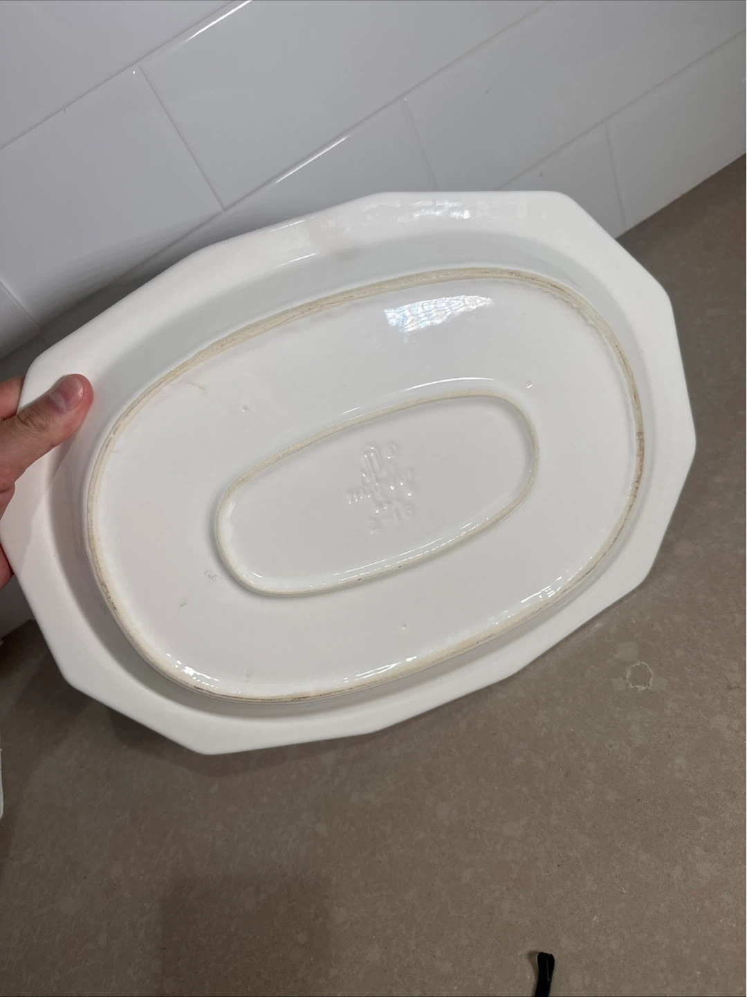 White Oval Platter - photo 5