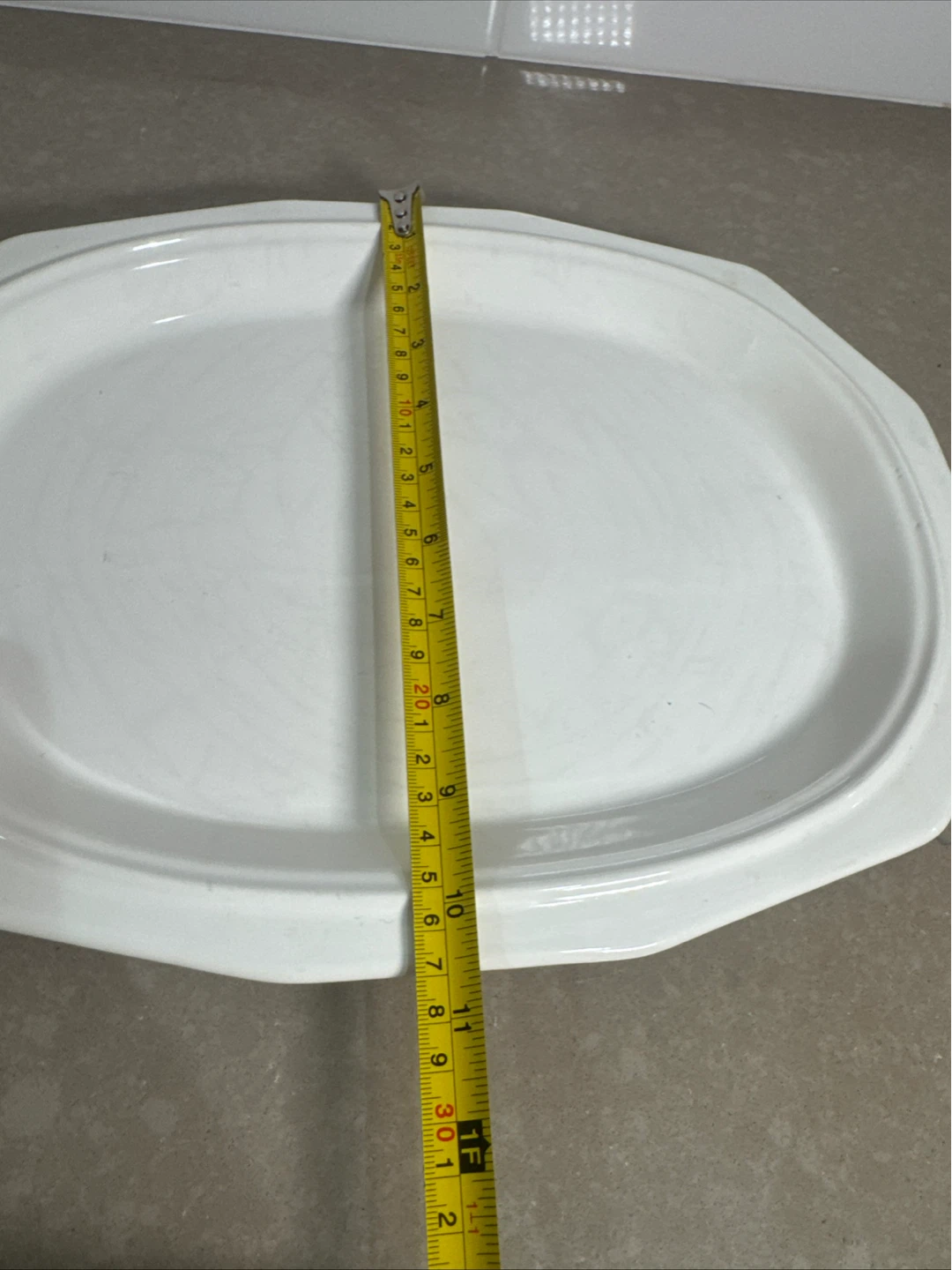 White Oval Platter - photo 4