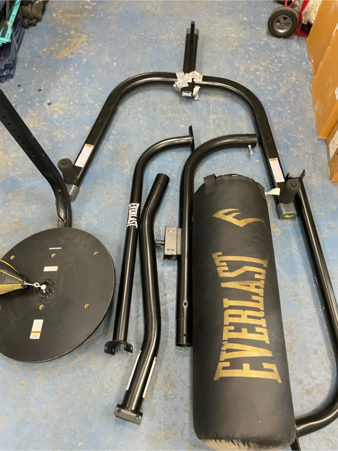 Everlast Punching Bag Stand with Speed Bag