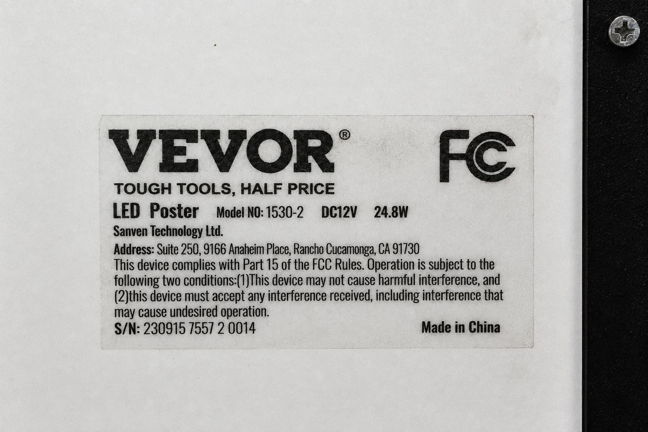 VEVOR LED Poster Light Box – 24” x 36” - photo 3