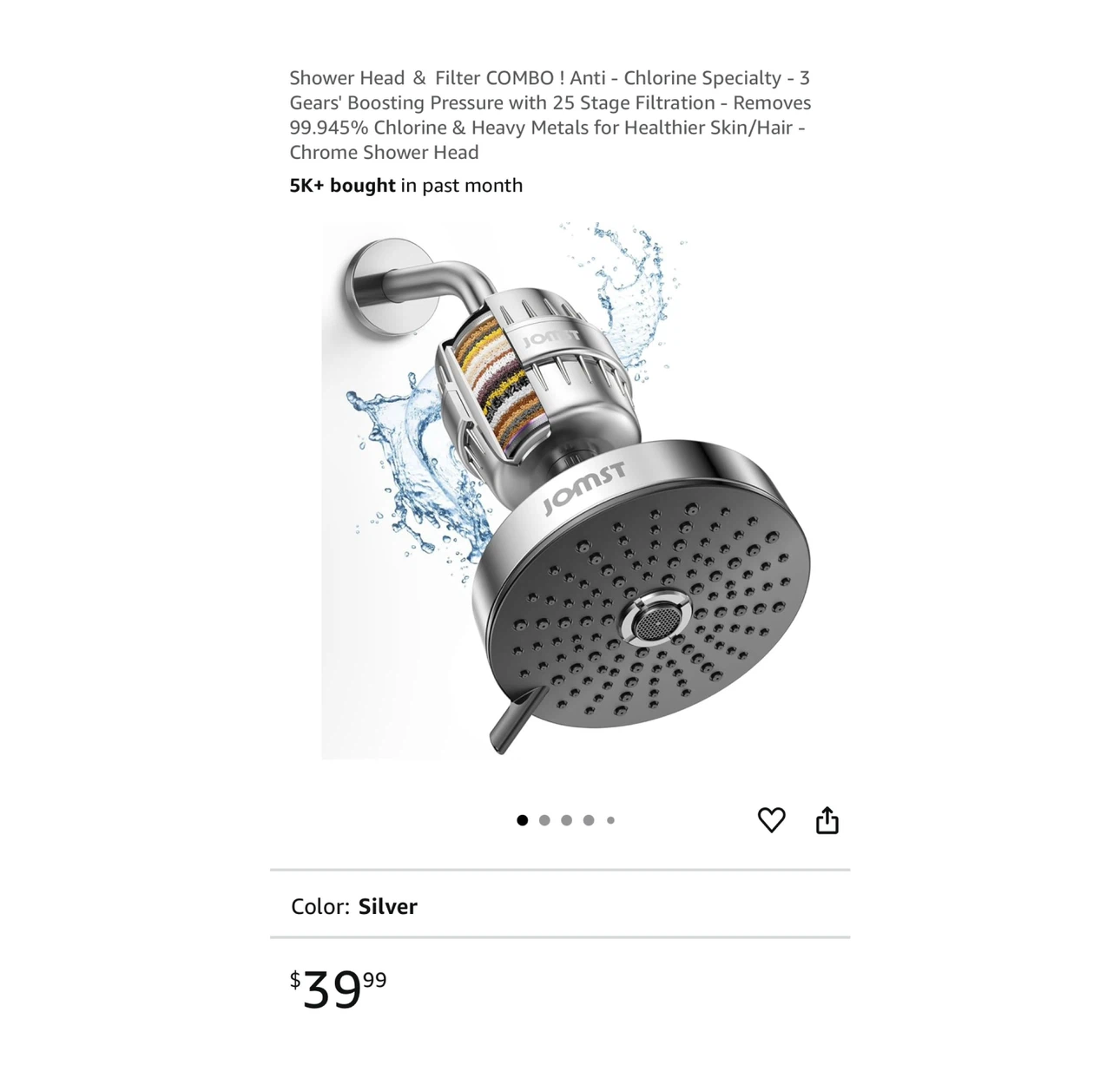 Brand new Shower Head ＆ Filter COMBO !