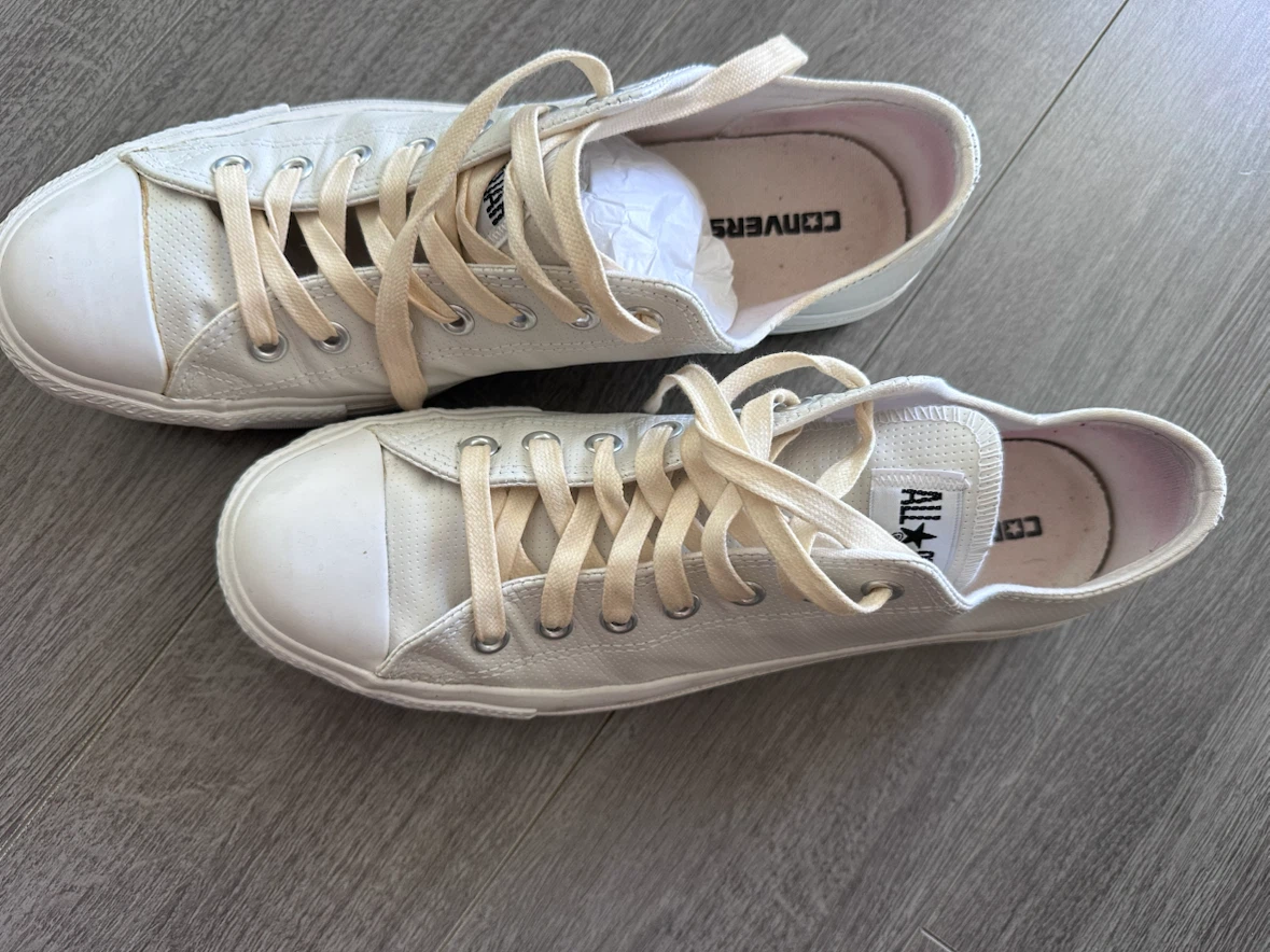Men’s Converse All Star Low Top – White/Cream - Size 11 - photo 2