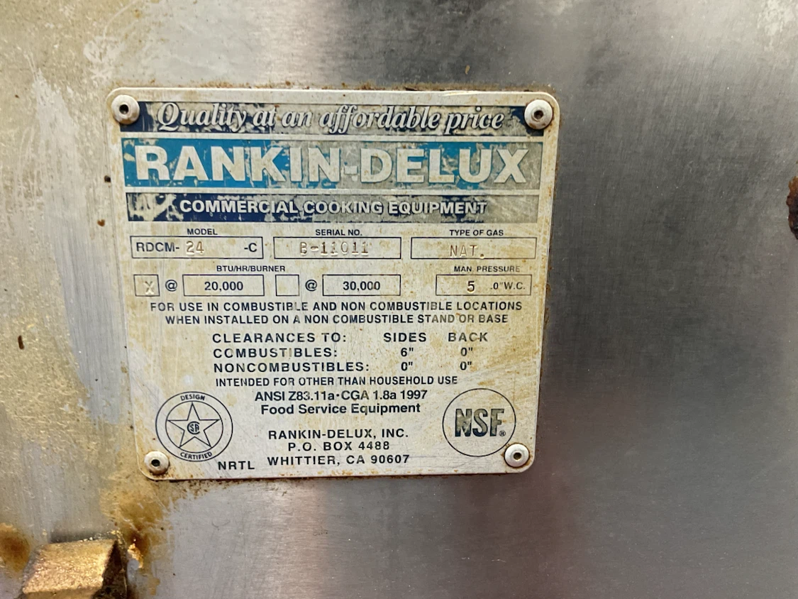 Rankin-Delux Commercial Gas Broiler RDCM-24 - photo 3