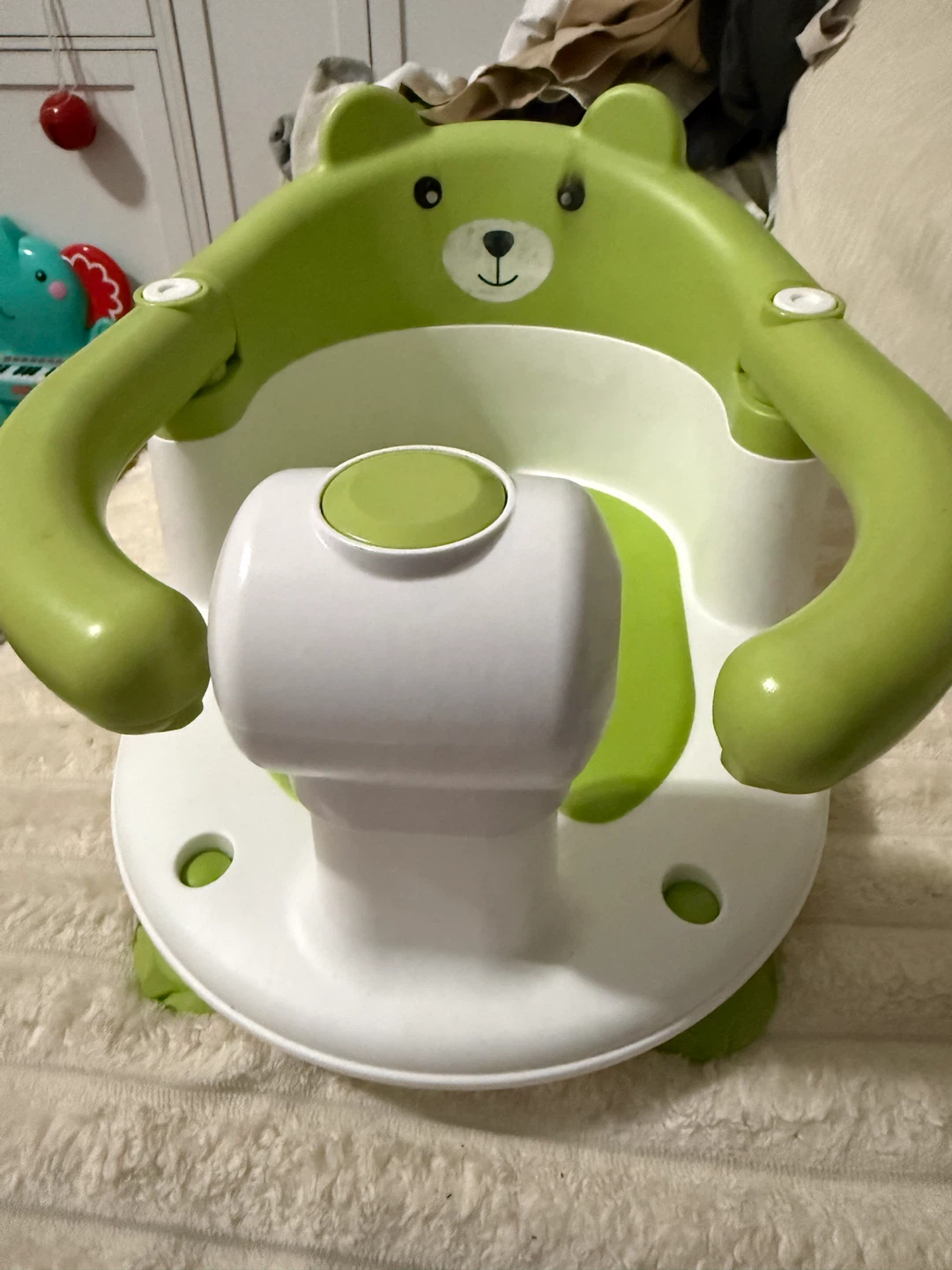 Green Bear Baby Bath Seat