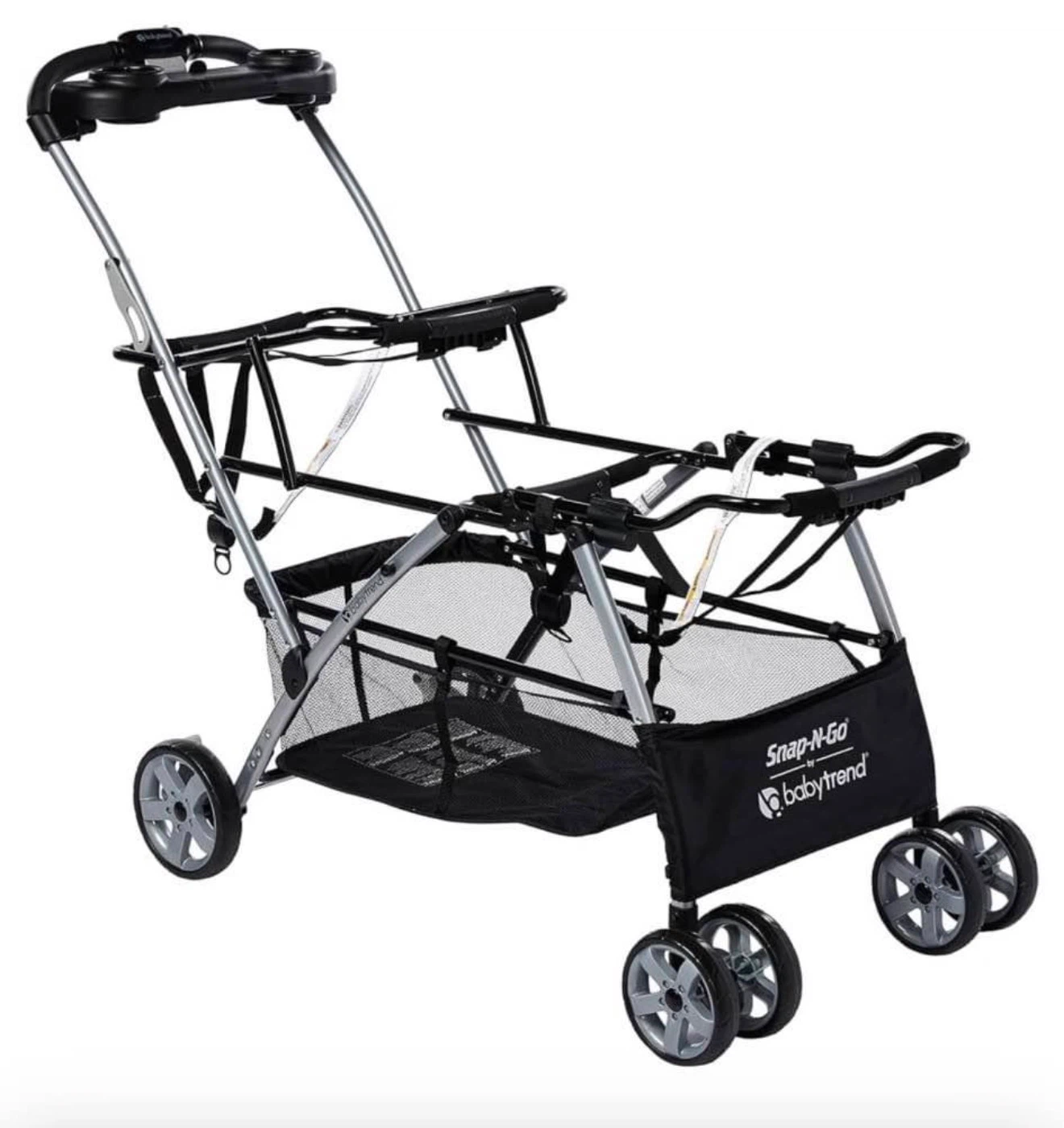 Baby Trend Snap-N-Go Double Stroller with 2 Infant Car Seats