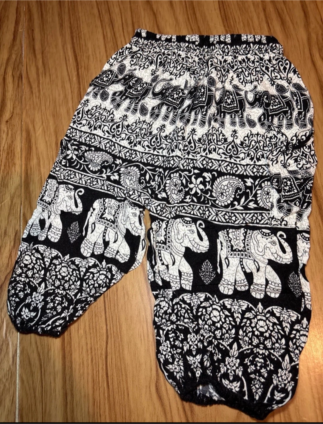 Girl’s Elephant Print Harem Pants sz4T