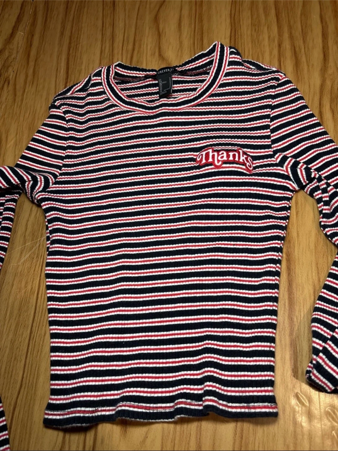 Forever 21 Striped Long Sleeve Top szS - photo 2