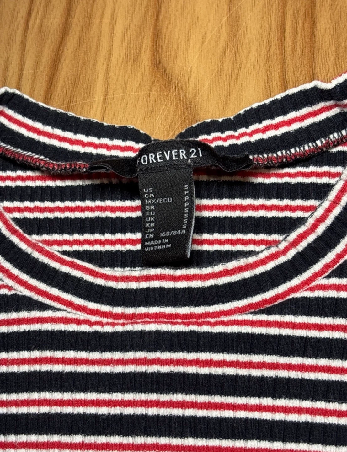 Forever 21 Striped Long Sleeve Top szS - photo 3