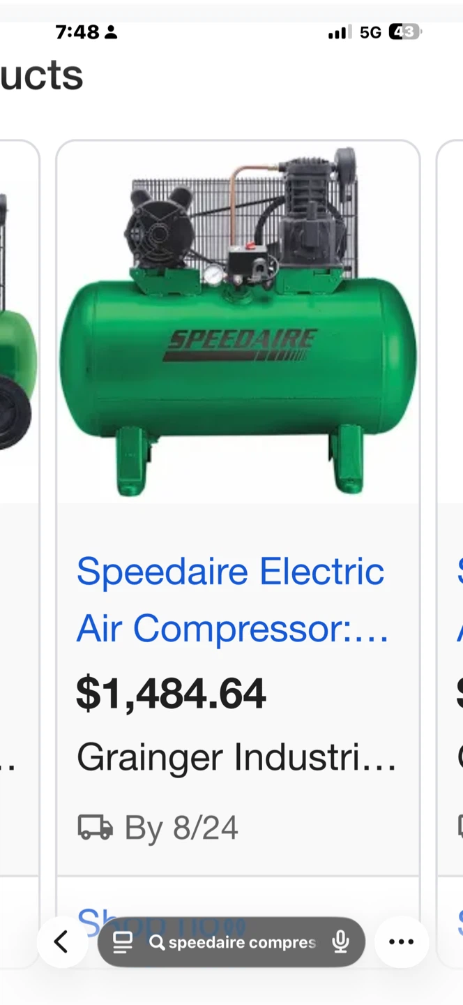 Speedaire Electric Air Compressor