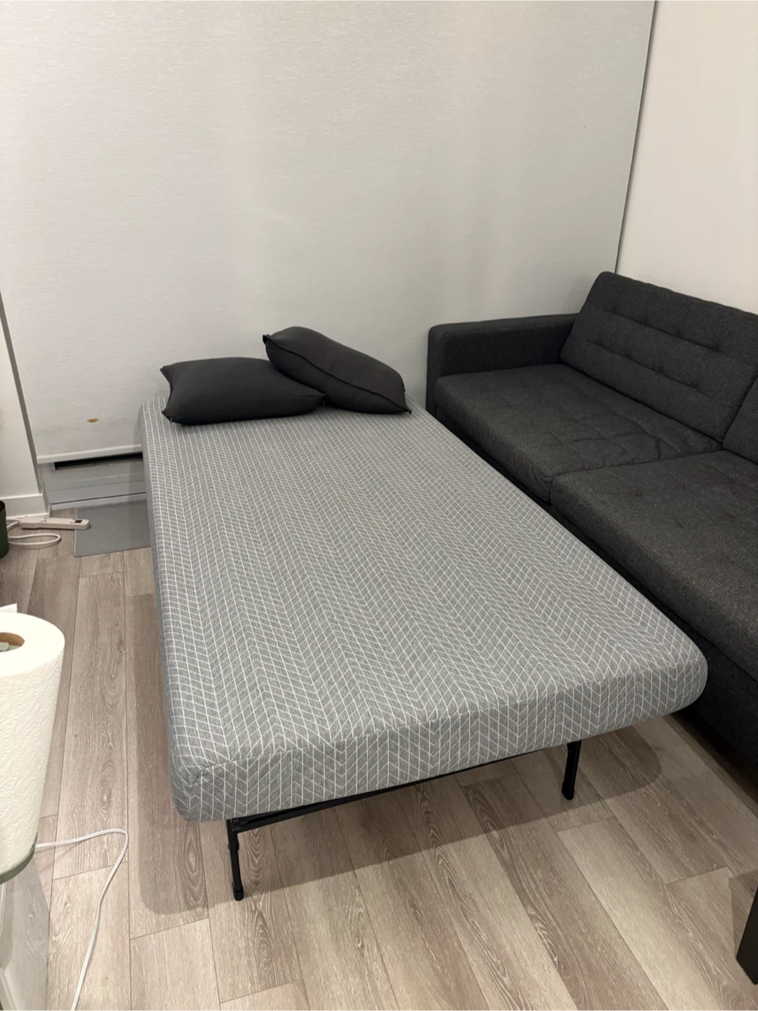 Set: Folding metal bed frame + mattress - photo 2