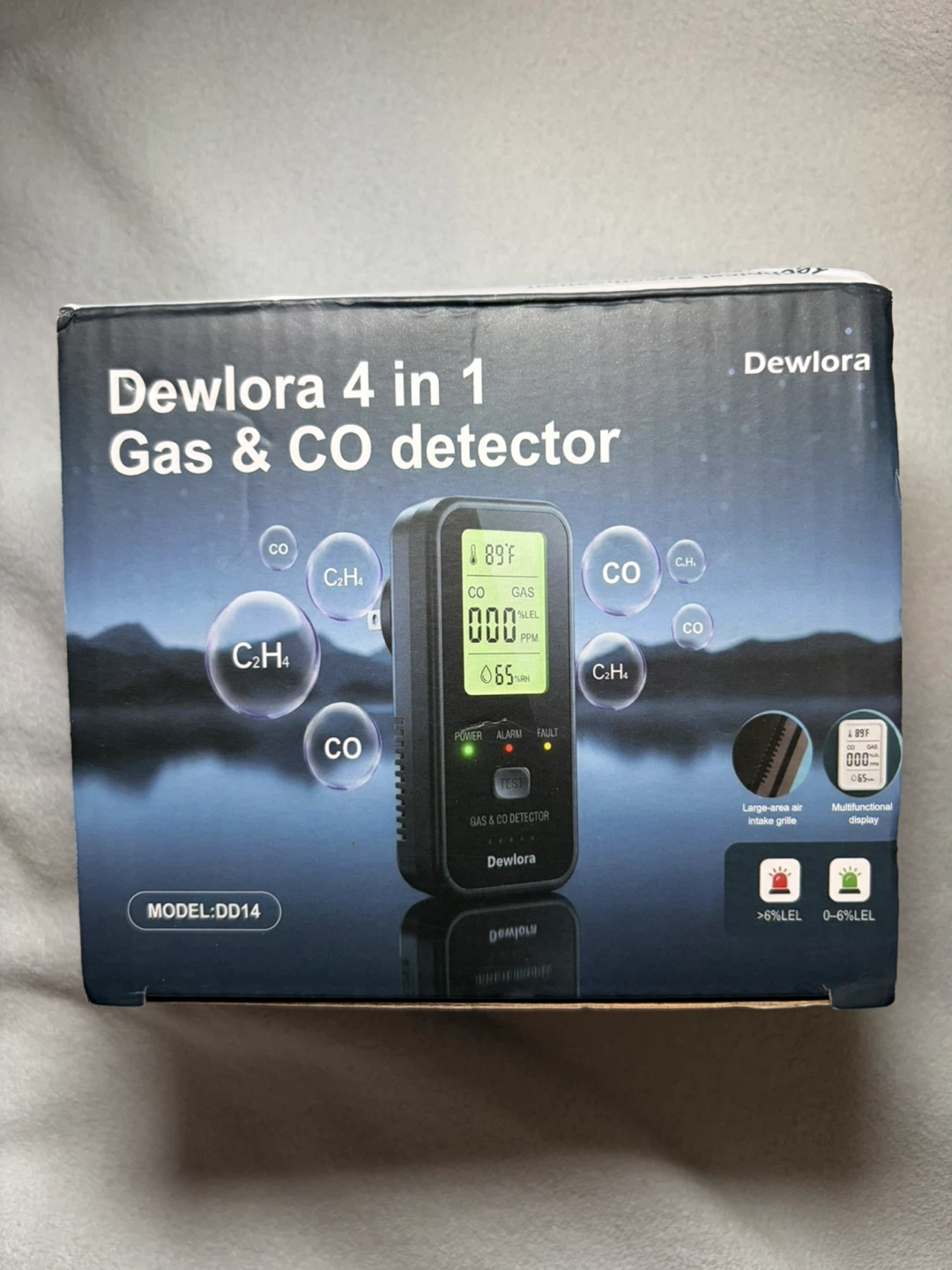 New Dewlora Model DD14 4-in-1 Gas & CO Detector